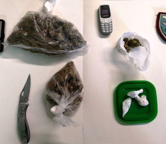 Centauro fermato con droga, denunciato