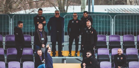 Benevento, Bucchi e il suo staff ospiti della Fiorentina