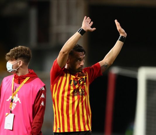 Gaetano Letizia ieri ha raggiunto il traguardo delle 100 presenze con la maglia del Benevento