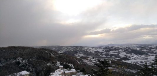 Prima neve nel Sannio: strade a rischio ghiaccio