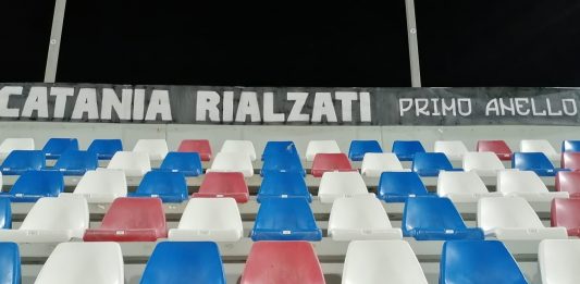 I tifosi del Benevento al fianco di Catania
