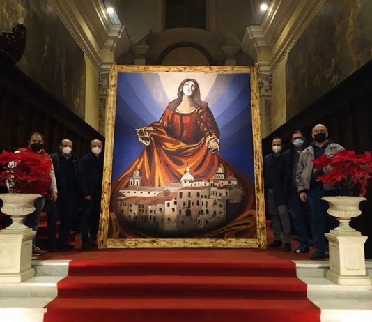 Il quadro di Sant’Agata nel Duomo: l’opera consegnata dalla Società operaia di Mutuo soccorso