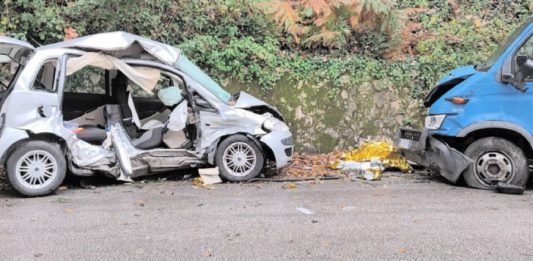 Auto contro furgone, 76enne di Pannarano perde la vita a due passi da casa