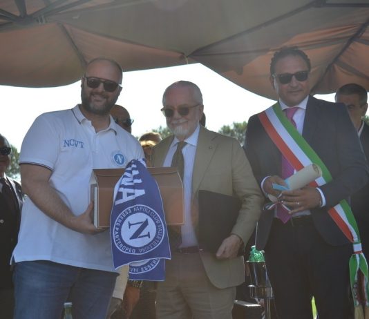 Nuovo stadio Telese, De Laurentiis taglia il nastro. L’idea del sindaco: mettere la struttura a disposizione del Napoli