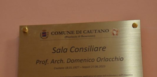 Cautano, sala consiliare intitolata all’architetto Domenico Orlacchio