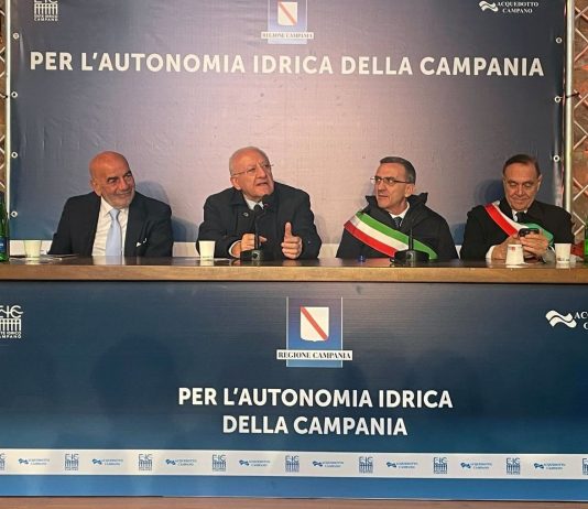 De Luca inaugura campo pozzi a San Salvatore: “Mai più crisi idriche in valle Telesina e a Benevento”