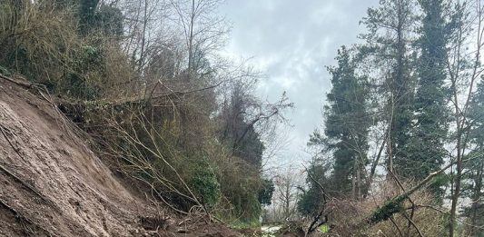 Sant’Angelo a Cupolo – Cede il terreno sulla provinciale 12: incognita mezzi pesanti e bus