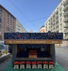 Giornata mondiale malattie rare, un’edicola di fiori per la campagna RareMeansCare