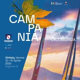 Vinitaly, la Campania protagonista con 170 aziende e uno sguardo all’America’s Cup 2027