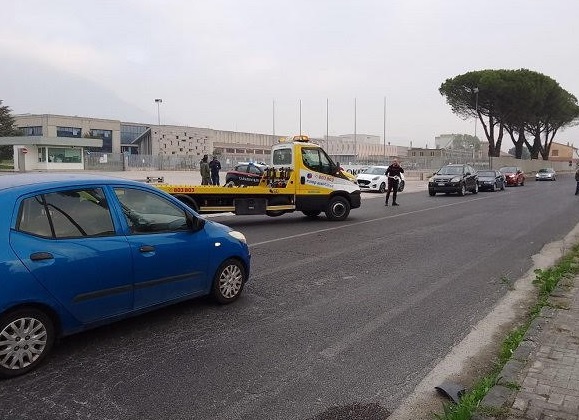 incidente bici auto appia