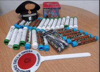 Controlli prima di Apice-Battipagliese: sequestrati bengala, petardi e fuochi d’artificio
