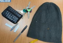 Beccati con chiavi false, lime e arnesi da scasso: nei guai due 67enni