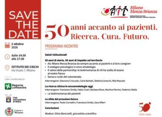 Tumori, Ail Milano Monza Brianza celebra 50 anni accanto ai pazienti oncoematologici