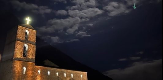 Bucciano, torna a splendere il campanile del Santuario