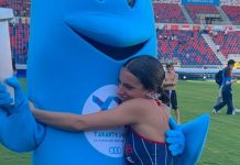 La ballerina sannita Anna Mercurio alla cerimonia inaugurale dei Giochi del Mediterraneo
