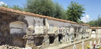 San Martino Sannita – Crolla parte del cimitero di Terranova, “condizioni precarie note da tempo”