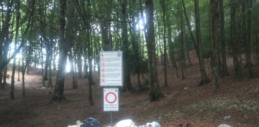 Taburno, montagne di rifiuti sotto i cartelli di divieto di abbandono