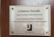 Ghiron (Tor Vergata): “Aula intitolata a Federica Torzullo ci invita a non restare indifferenti”
