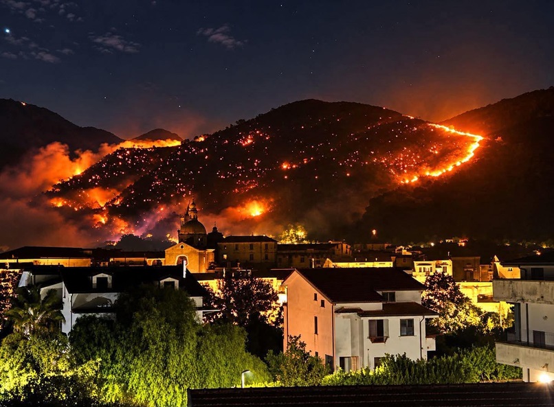 incendi sant'agata
